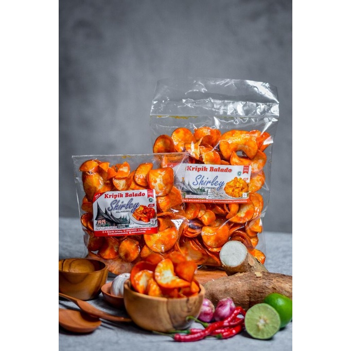 

Keripik Balado Shirley Sanjay Asli Padang 250G "Bulat