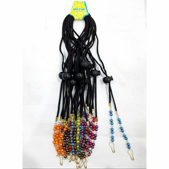 

(Good) Kalung Strap Masker TALI MONTE 2in1 Konektor 12buah Kulakan Grosir