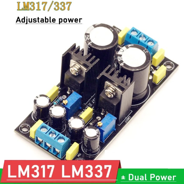 LM317 LM337 Adjustable Voltage Regulator Power Supply Positive