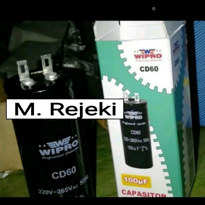 KAPASITOR 75 UF 220-265VAC 50HZ WIPRO CD60 CAPASITOR 75UF 75 MFD 220-2