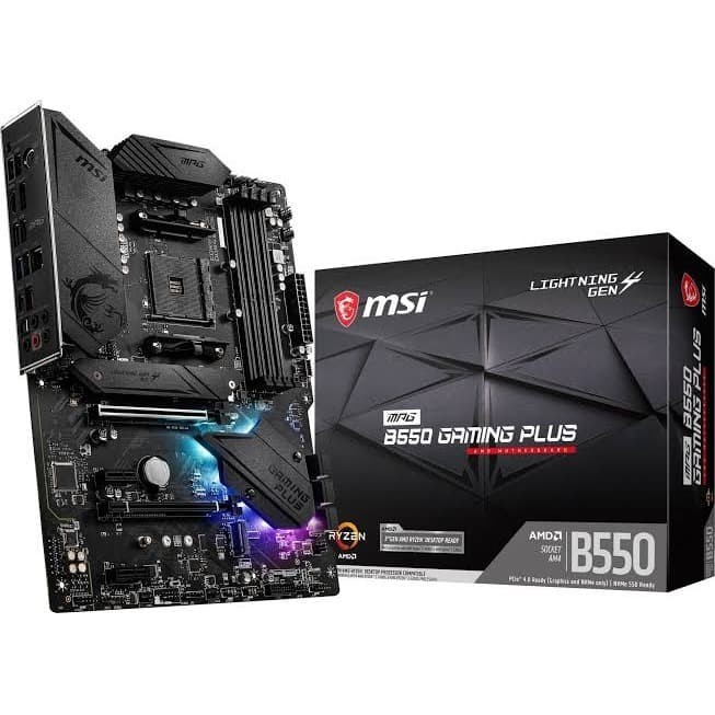 BISA GOSEND MOTHERBOARD MSI MPG B550 GAMING PLUS - AM4 ATX MSI B550 GAMING PLUS
