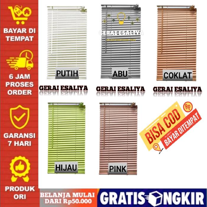 Venetian Blind / Tirai Lipat / Tirai Jendela Gulung Tali / Roller Blind / Venetian Blind / 40 X 180