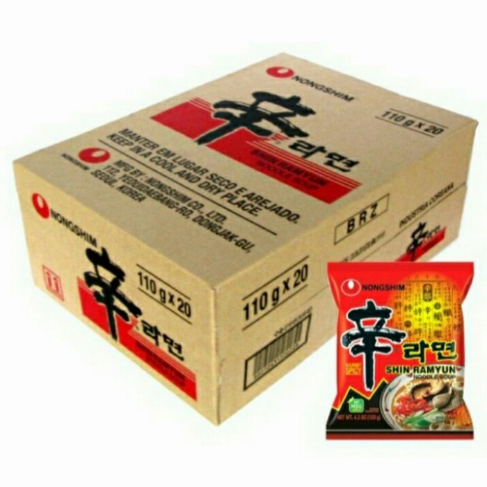 

Nongshim Shin Ramyun Noodle Soup Halal Mui /Box 120Gr @ 20Pcs
