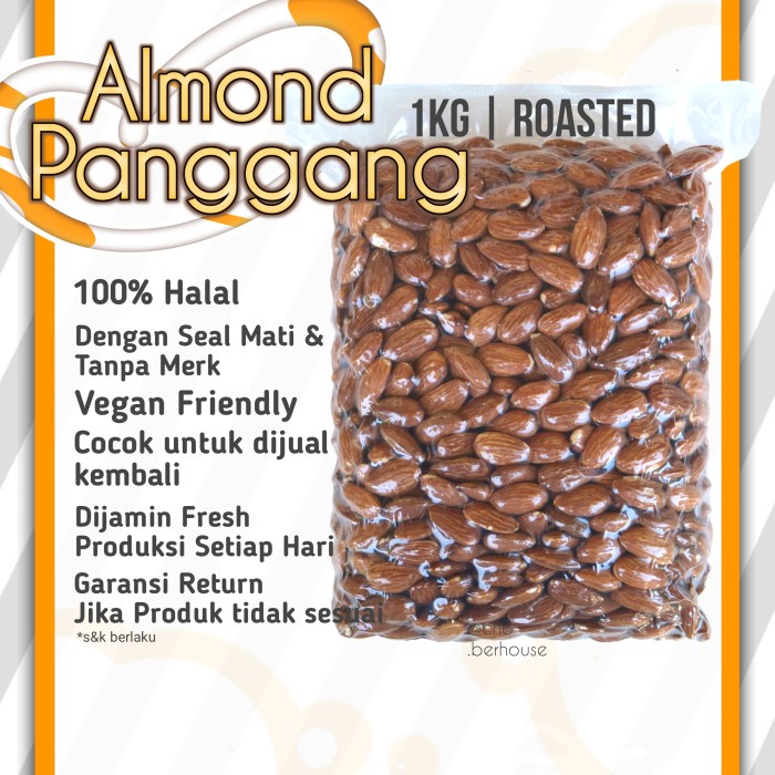 

Almond Panggang 1Kg Roasted Almond Cho.Berhouse Promo