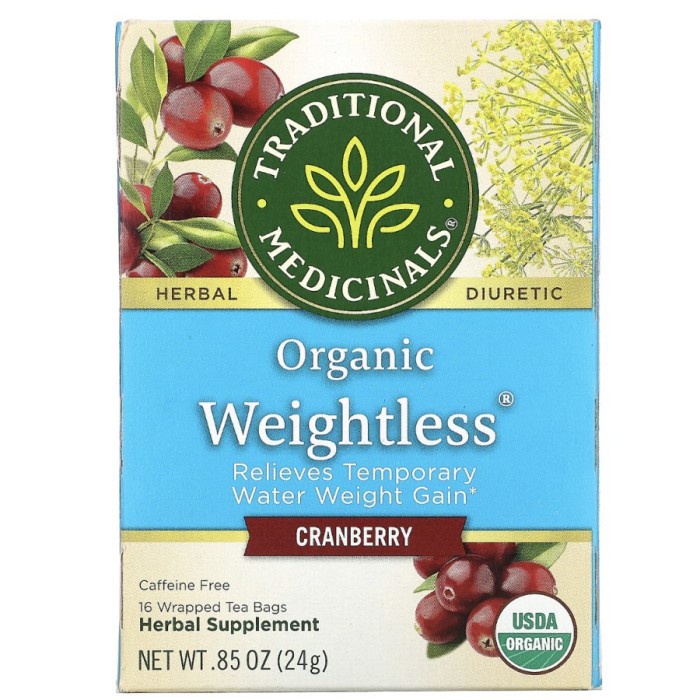 

Traditional Medicinals Organic Weightless Cranberry 16 X 1.5 Gram