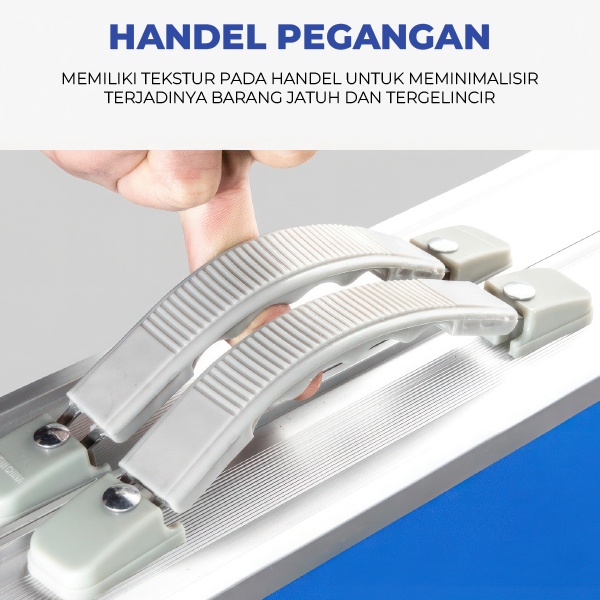 Promo!! Meja Lipat Koper Hpl Meja Portable Lipat Meja Makan Meja Serbaguna Meja Jualan Lipat