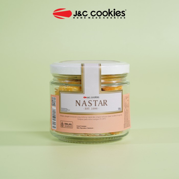 

Kue Kering JNC Cookies Kue Lebaran Toples Kaca Kecil J&C Cookies