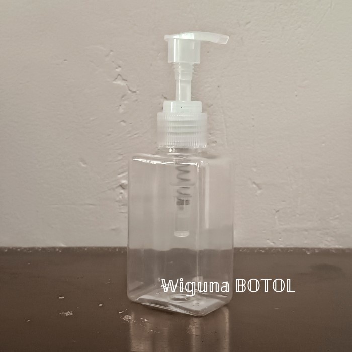 (GoodSeller) Botol Pump 100ml Kotak / Botol Pet 100ml kotak Pump Lotion
