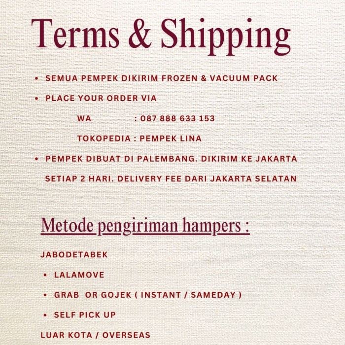 

Promo Terbatas Christmas Hampers - Set G - Tenggiri Aman