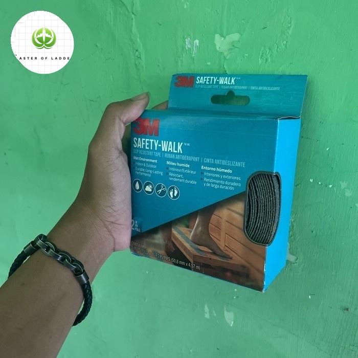 3M Safety Walk Kamar Mandi Anti Slip Sticker Kamar Mandi Abu-Abu