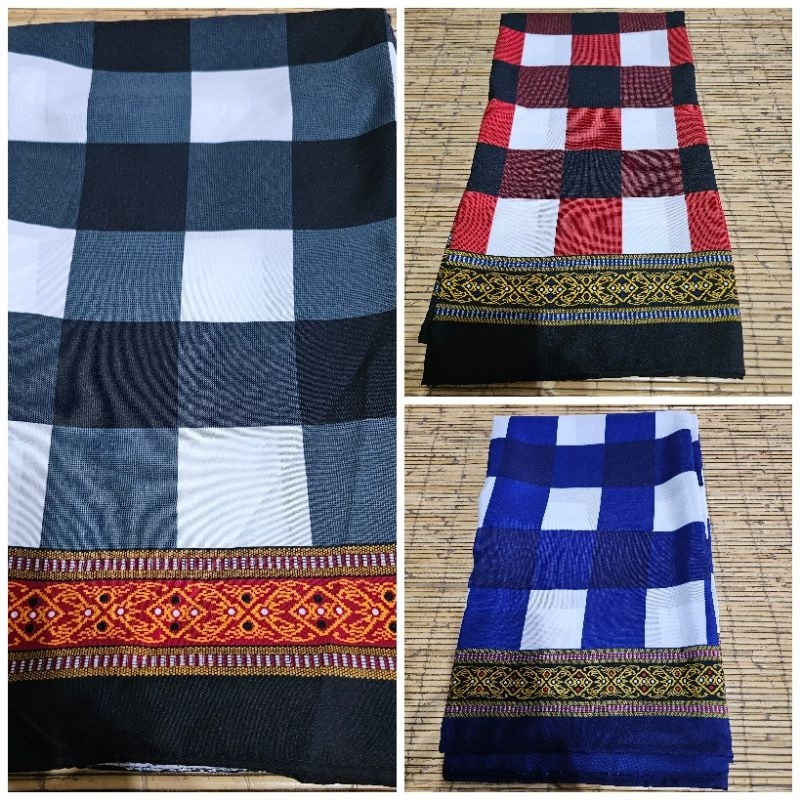 {{ Sarung Kotak Bali / Sarung Bali Motif Catur / Kain Kotak Bali Ready }}