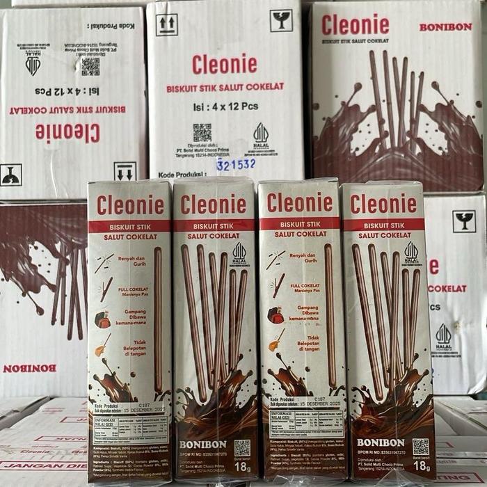 

1 Karton Coklat Biskuit ( Stik Cleonie Poki ) Isi 48 Pcs