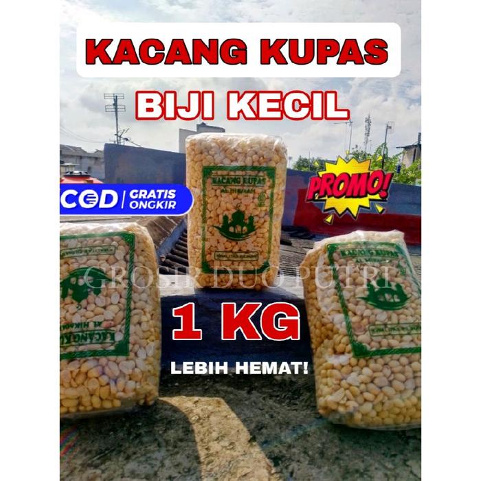 

1 Kg Kacang Kupas Tuban Kemasan 1000 Gram Biji Kecil