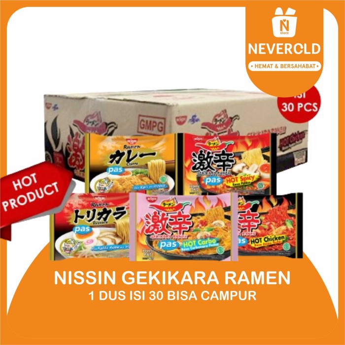 

Wdo - Nissin Gekikara Ramen 1 Dus Isi 30 Bisa Campur