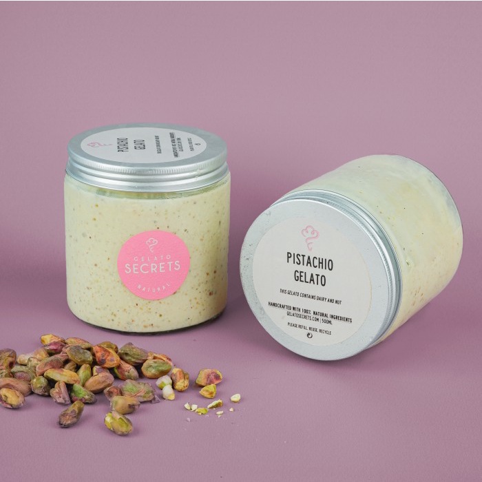 

Sale Terbatas Pistachio Gelato - Party Pack 500Ml - Gelato Secrets Aman