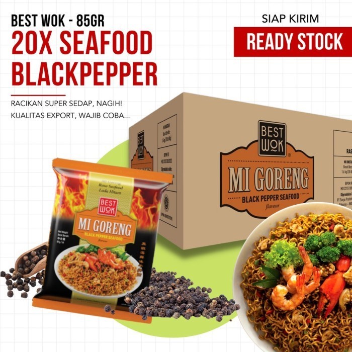 

(BestSeller) Mie Best Wok / BestWok - Kartonan (isi 20 PCS) Halal