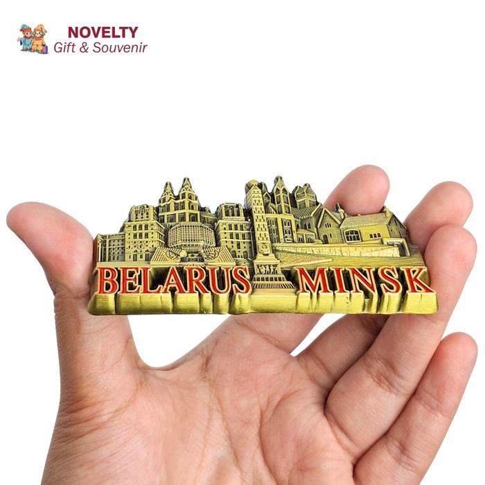 SOUVENIR MAGNET KULKAS BELARUS MINSK OLEH-OLEH NEGARA BELARUS EROPA KODE 97