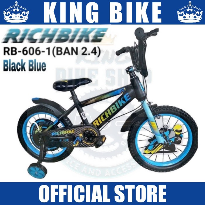 Sepeda Anak Laki BMX RICHBIKE RB 606 1 Ukuran 12 16 18 Inch Kode 644