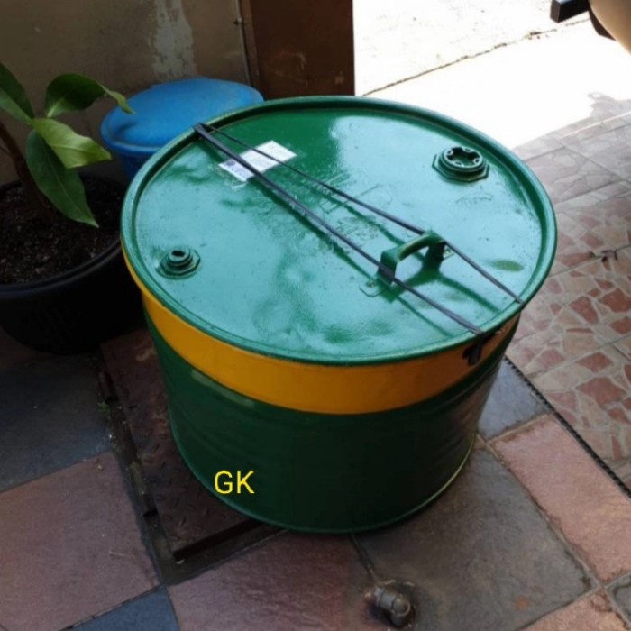 DRUM BESI/TEMPAT SAMPAH/TONG/BAKAR SAMPAH 100 LITER + TUTUP