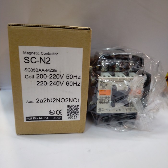 MAGNETIC CONTACTOR SC-N2 2NO 2NC FUJI ELECTRIC