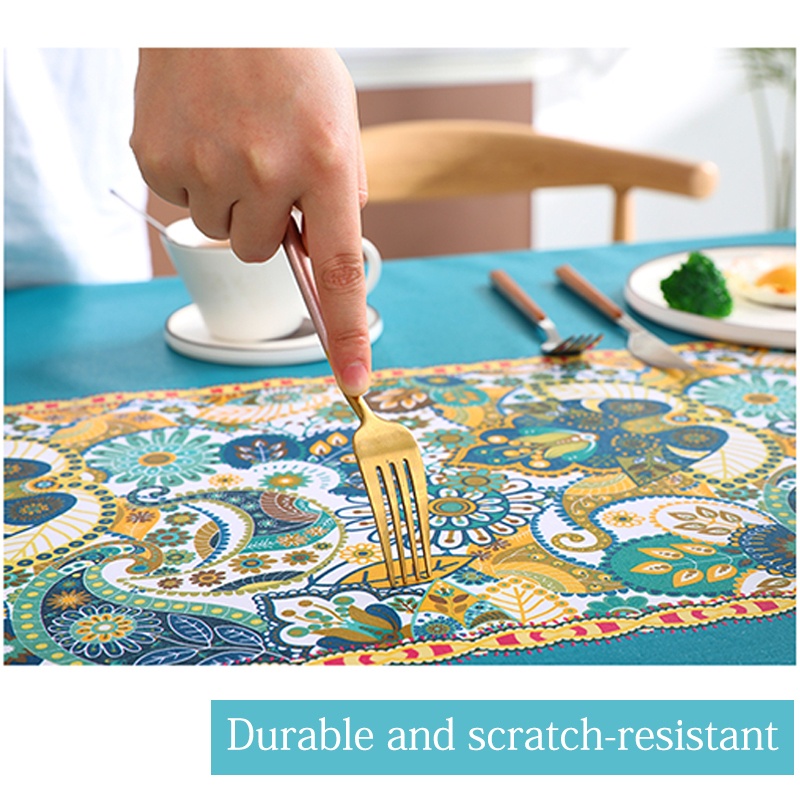 CUMA HARI INI Loyal Bosque Taplak Meja Makan Persegi Anti Air