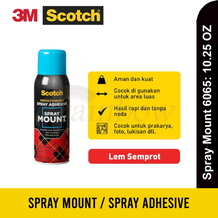 

3M Spray Mount Repositionable Adhesive / Lem Semprot