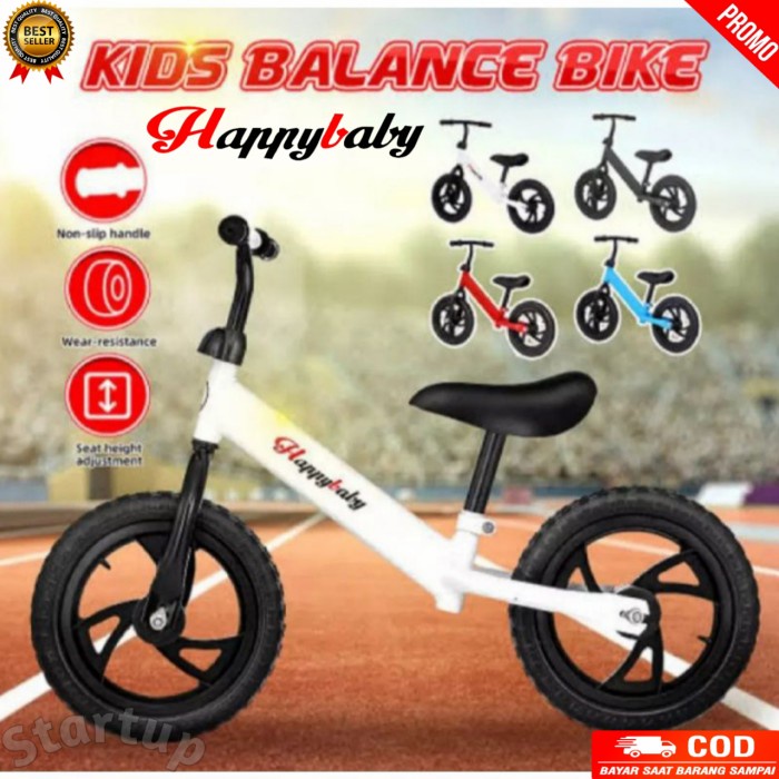 Mainan Sepeda Balance Bike Push Bike Happy Baby / Mainan Sepeda Anak