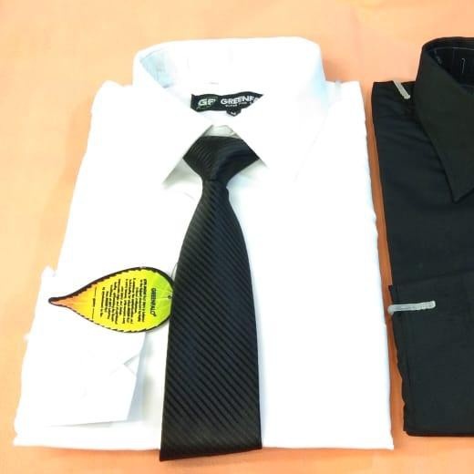 Set Kemeja Lengan Panjang dan Dasi Pria Dewasa