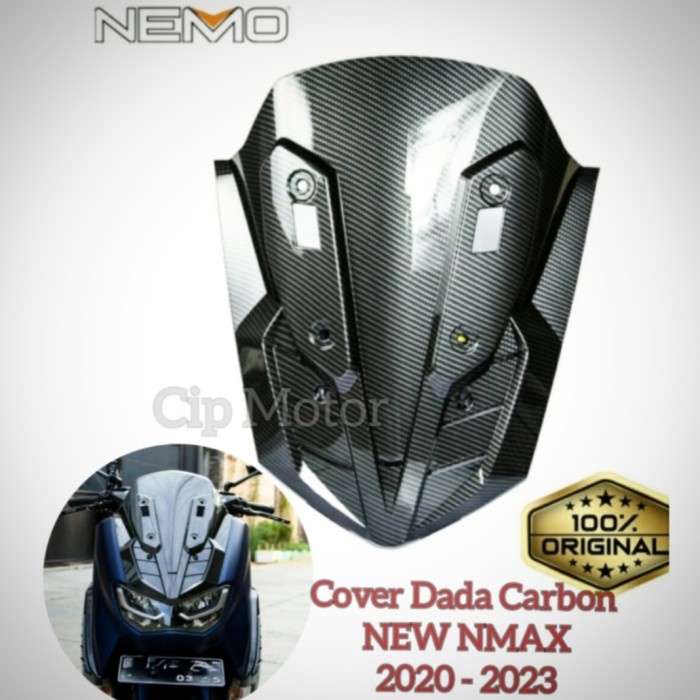 Cover Dada depan Nmax new 2020 carbon / Dasi Carbon New Nmax 2020