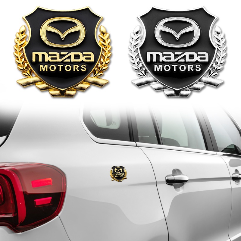 NEW FOR MAZDA 8 4 2 6 323 626 RX7 RX8 FOLDING CX3 BN ATENZA CAR BADGE STICKER CAR 3D METAL EMBLEM