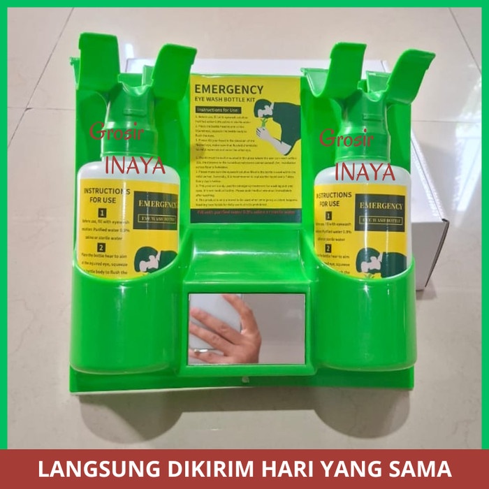 Emergency Eye Wash Bottle Kit / Botol Eye Wash Emergency Original