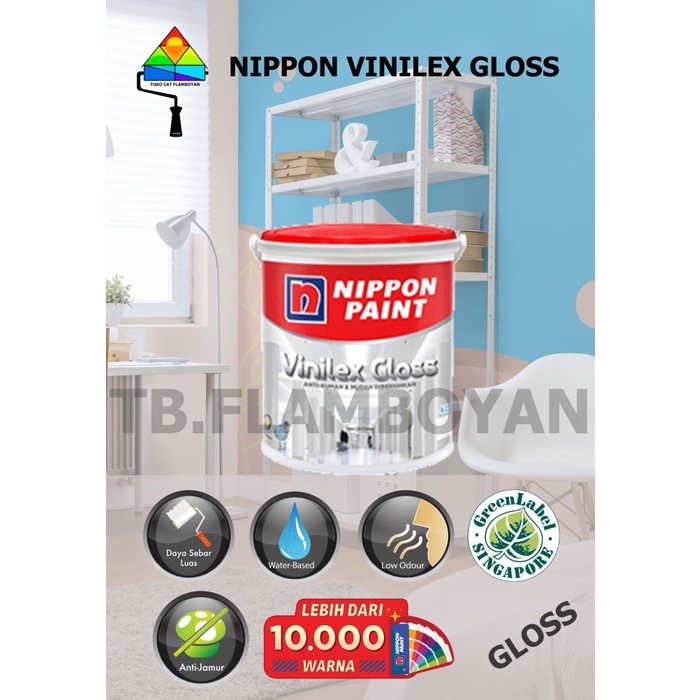 CAT TEMBOK NIPPON VINILEX GLOSS ANTI BAKTERI