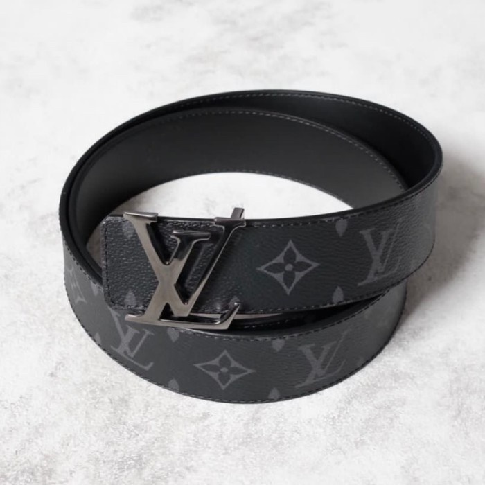 *TOP* LOUIS VUITTON LV REVERSIBLE BELT MEN 40MM 4CM MONOGRAM