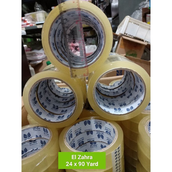 

Isolasi / lakban My Tape 24x90 Yard super Rekat seperti Daimaru 1 Slop Isi 6