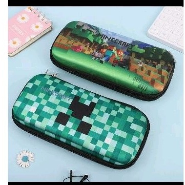 

tempat serba guna tempat pensil hardcover souvenir import anak tema game gamer Minecraft