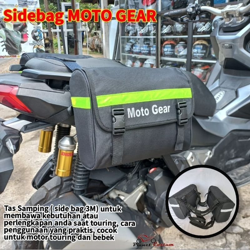 MOTO GEAR TAS SAMPING MOTOR SIDE BAG MOTOR 3M MULTIFUNGSI ONGKIR HANYA 1 KG