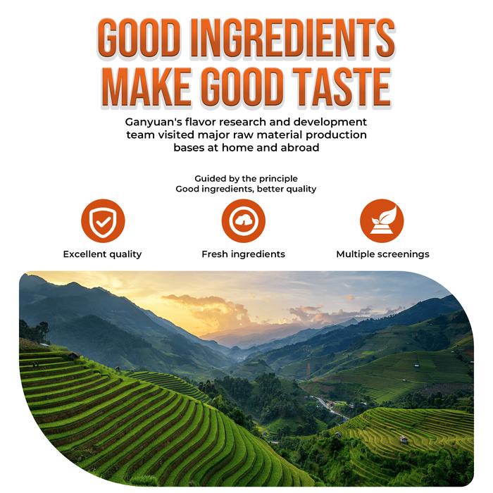 

terbaru !!! [ paket nikmat 2 ] gain yum - kacang koro rasa sauce sapi, abon sapi, dan telur kepiting