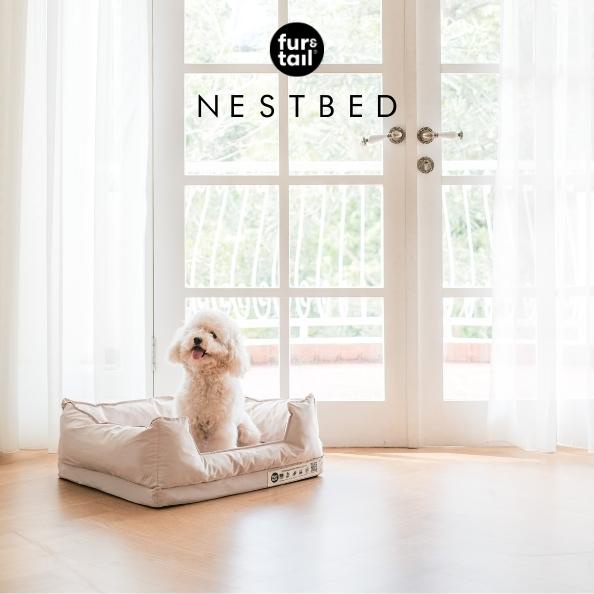 JTTOP" FUR&TAIL NESTBED DOG PET BED BANTAL ANJING WATERPROOF. KASUR ANJING ANTI AIR. DOG BED.