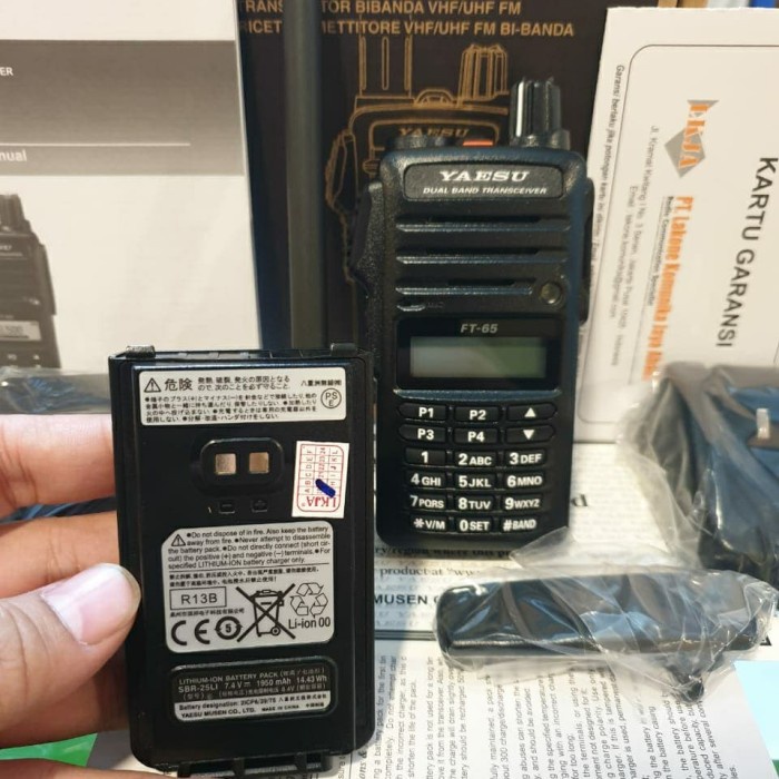 Termurah Yaesu Ft-65 Ht Dualband Ori Garansi 1 Tahun Ft65 Ft-65R