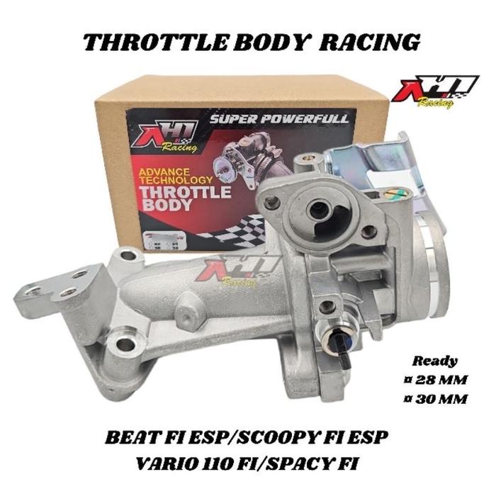 THROTTLE BODY TB BEAT FI ESP BEAT POP BEAT STREET SCOOPY Fi ESP VARIO 110 Fi 28 30 MM AH1 RACING