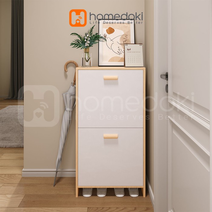 Homedoki Lemari Sepatu / Lemari Sepatu Sederhana / Lemari Sepatu Tertutup / Lemari Sepatu