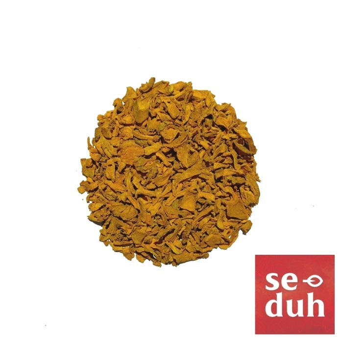 

Teh kunyit kering serpih / dried turmeric flakes herbal jamu