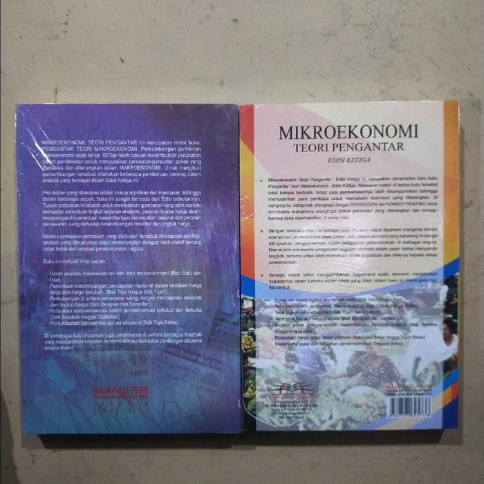 

Terbaru!! Paket 2 Buku Kuliah / Makroekonomi / Mikroekonomi Teori Pengantar By Sadono Sukirno Cod