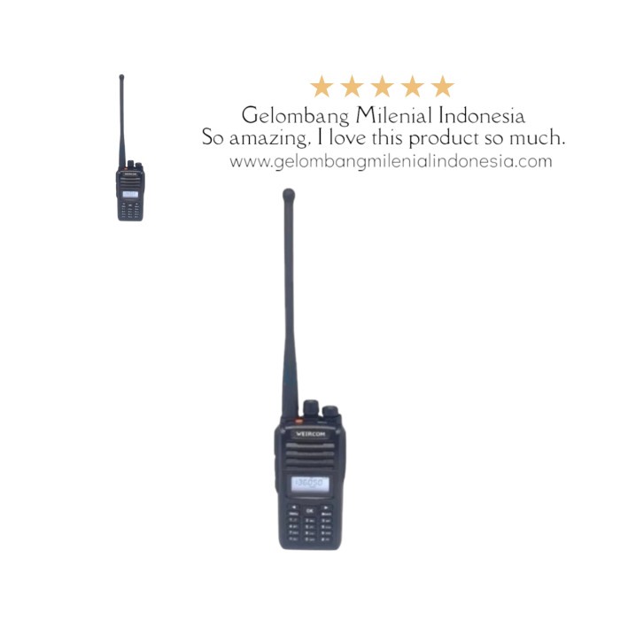 Paling Baik Ht Weircom Wr 808 Wr808 Uhf 400Mhz 10Watt Ip67