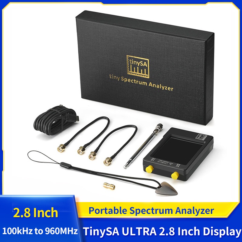 Original Tinysa Ultra 100Khz To 960Mhz Hand Held Tiny Spectrum Analyzer 2.8 Inch Tft Display With