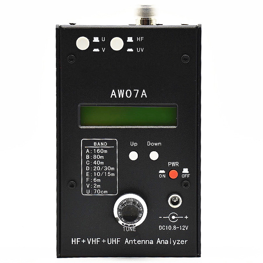 Hf/Vhf/Uhf Aw07A 1.5-470Mhz 160 M Swr Antenna Analyzer Measure Tool Impedance Swr Antenna Analyzer