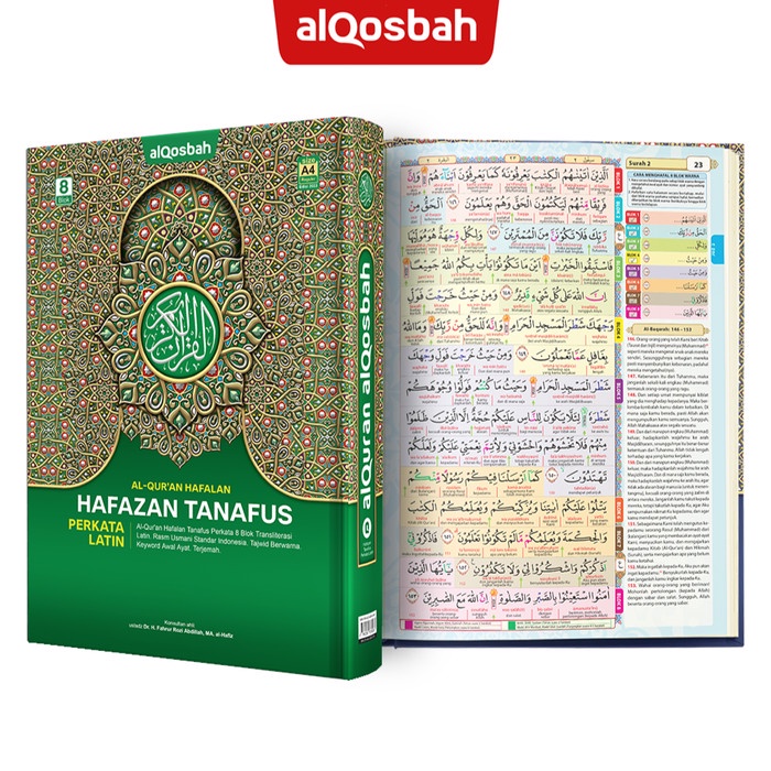 

ALQURAN HAFAZAN PERKATA LATIN 8 BLOK WARNA UKURAN A5, AL QURAN HAFALAN BEST SELLER