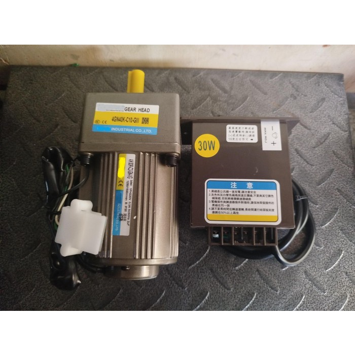 AC motor gearbox 220V 30W Variable Speed Control 1 Phase