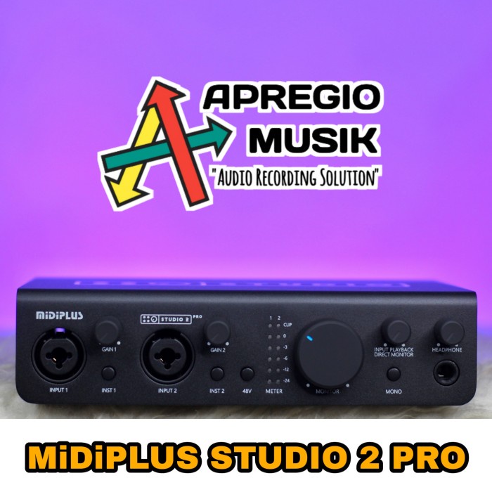 MIDIPLUS STUDIO 2 PRO SOUNDCARD RECORDING HIGH QUALITY PREMIUM