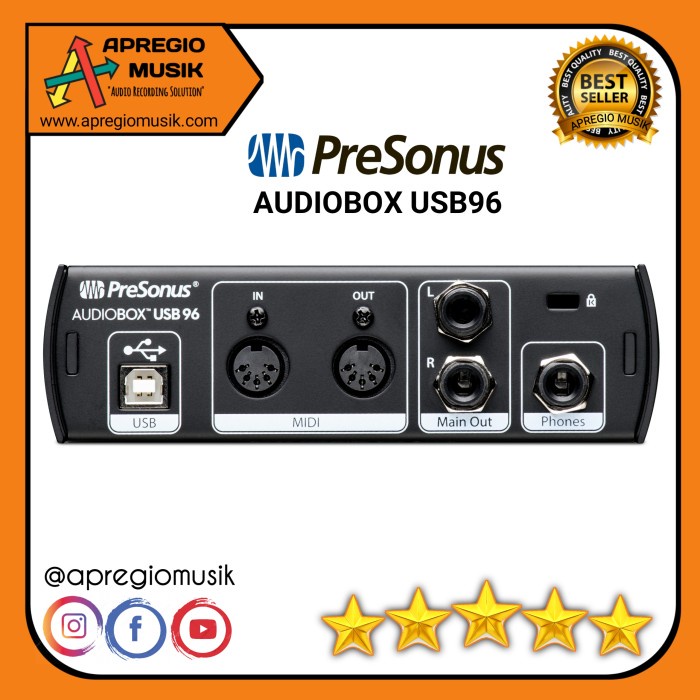 Soundcard Presonus Audiobox usb 96